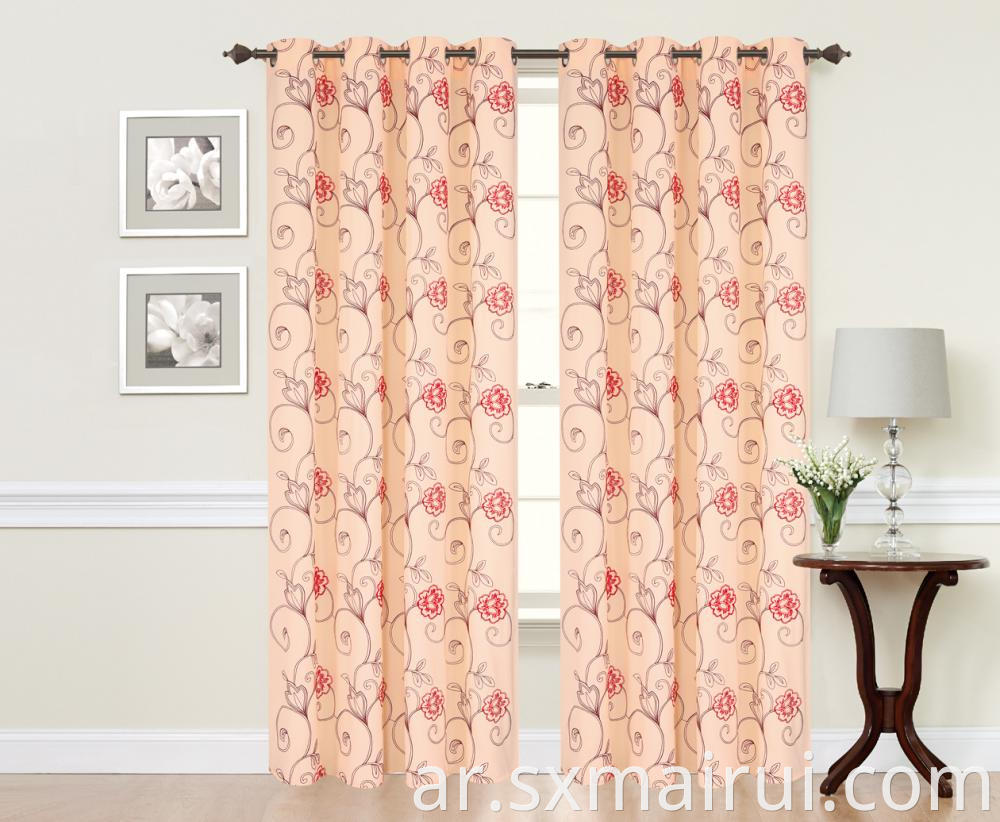 Polyester Embroidery Curtain Panel